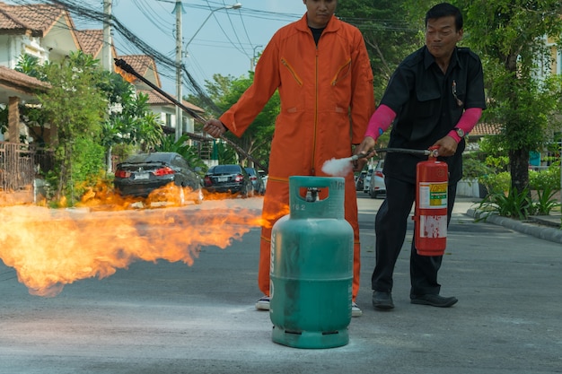 Préparation à l&#39;exercice d&#39;incendie et à la formation