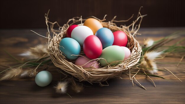 Préparer des œufs multicolores pour la décoration pendant les festivités de Pâques