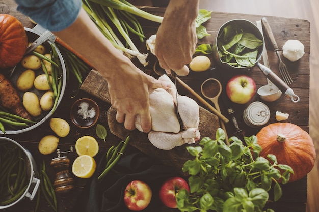 Préparer un repas sain pour le dîner