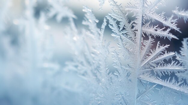 Près de gel sur une fenêtre ai