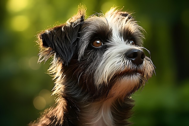 La présence royale du Shih Tzu sur le velours vert