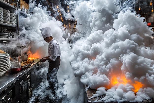 Photo présentation artistique moderne de la nourriture