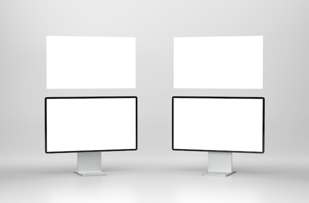 Présentation du site Web avec écran de moniteur
