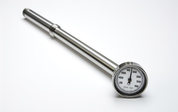 Présentation de l'élégance intemporelle du thermomètre de niveau cylindrique en acier inoxydable