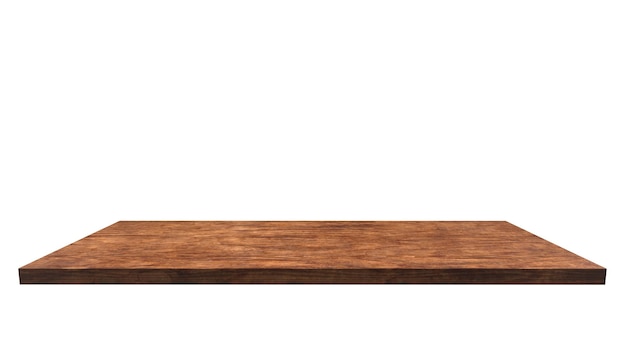 Présentoir de produit de comptoir vide de table de texture en bois