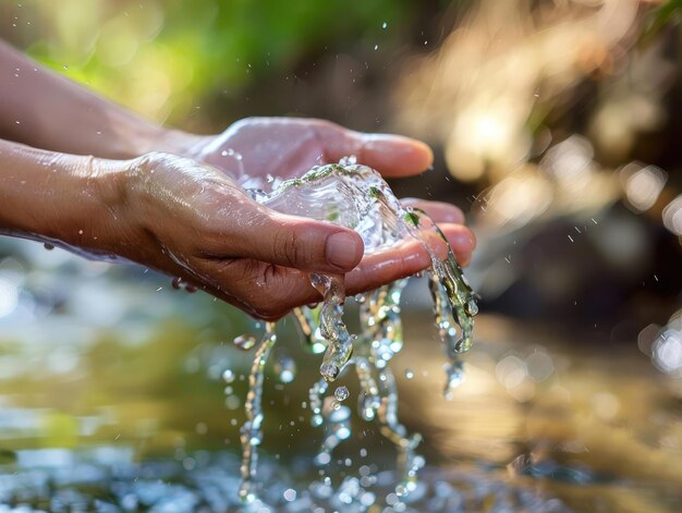 Préservation de l'eau Images de sources d'eau propre et d'efforts de conservation