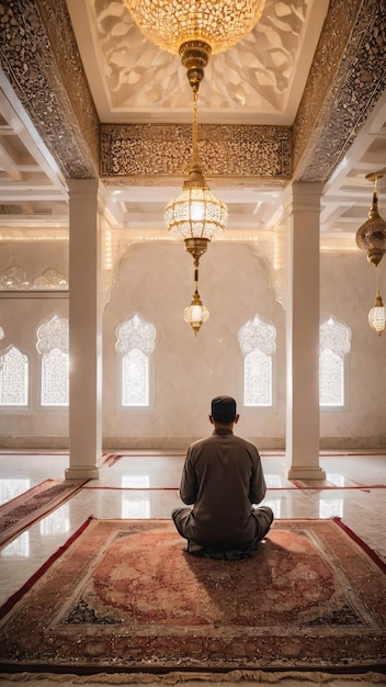 Prier seul à la mosquée