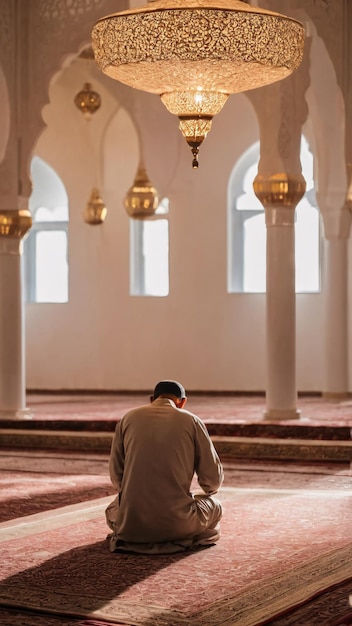 Prier seul à la mosquée