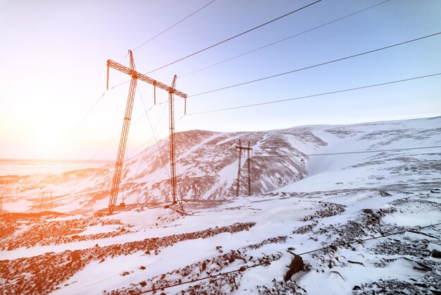 Prise en charge de la ligne électrique à haute tension