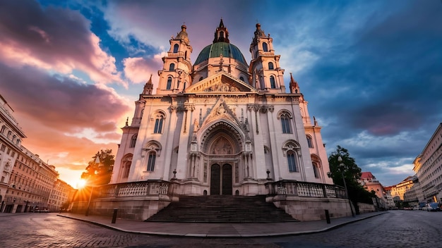 Une prise de vue basse de la cathédrale Saint-Étienne à Vienne