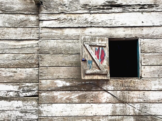 Photo une prise de vue en bois.