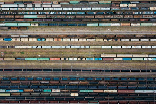 Une prise de vue complète des blocs métalliques