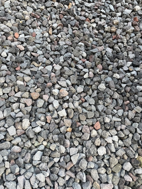 Une prise de vue complète des cailloux.