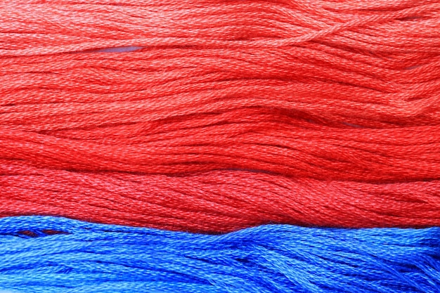 Photo une prise de vue complète des cordes rouges