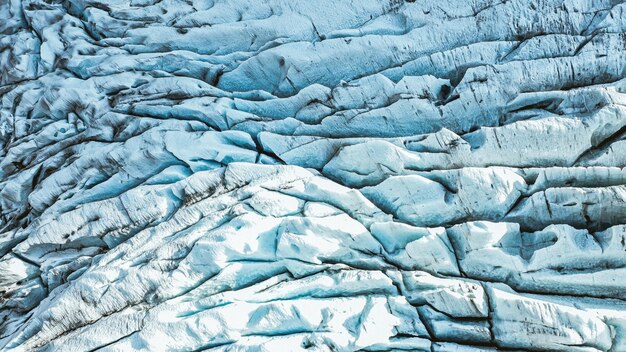 Une prise de vue complète du glacier