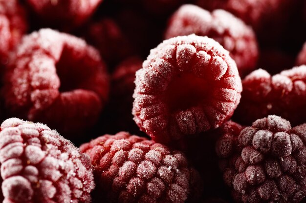 Photo une prise de vue complète des fraises