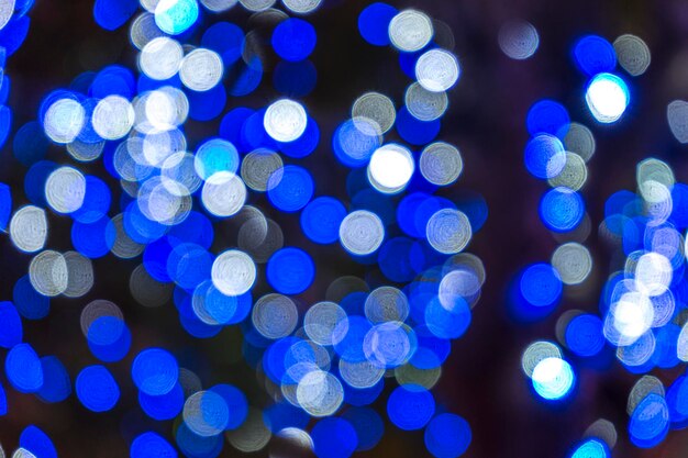 Photo une prise de vue complète des lumières bleues éclairées