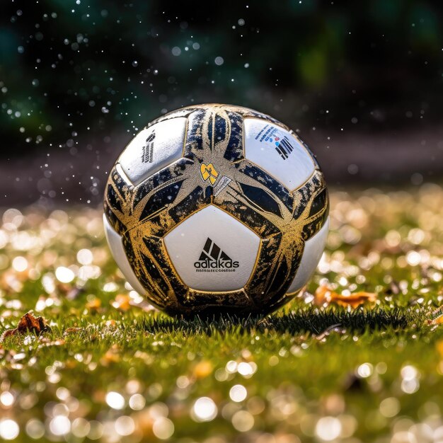 prise de vue rapprochée d'un ballon de football