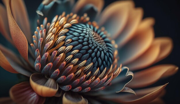 Photo une prise de vue rapprochée d'une fleur en fleur