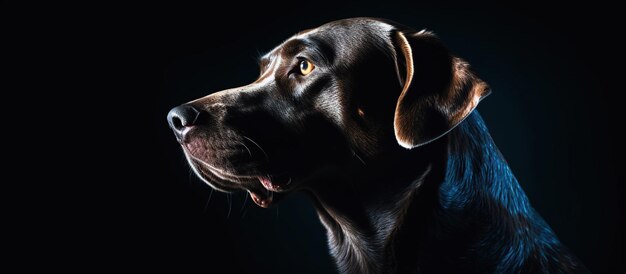 Prise de vue en studio d'un chien mignon Generative AI