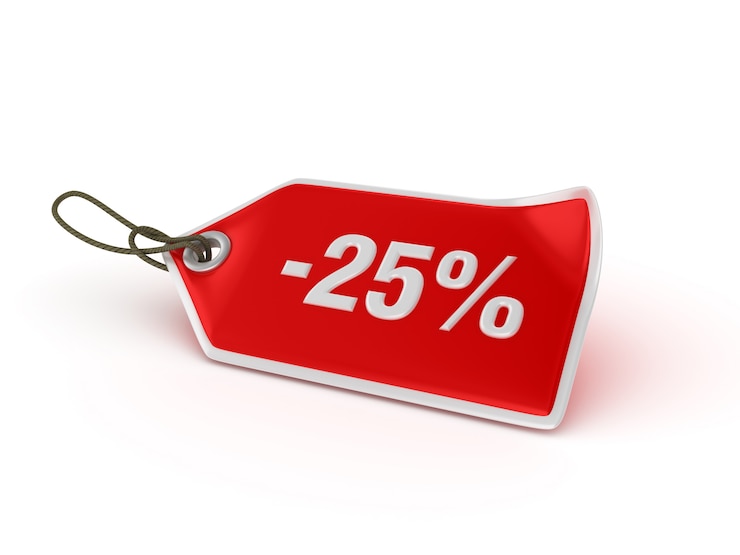 Photo prix d'achat -25%