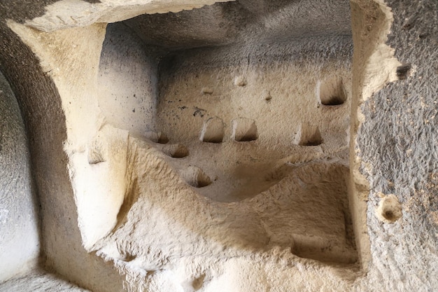 Prix dans l'église de Cavusin Cappadoce Turquie