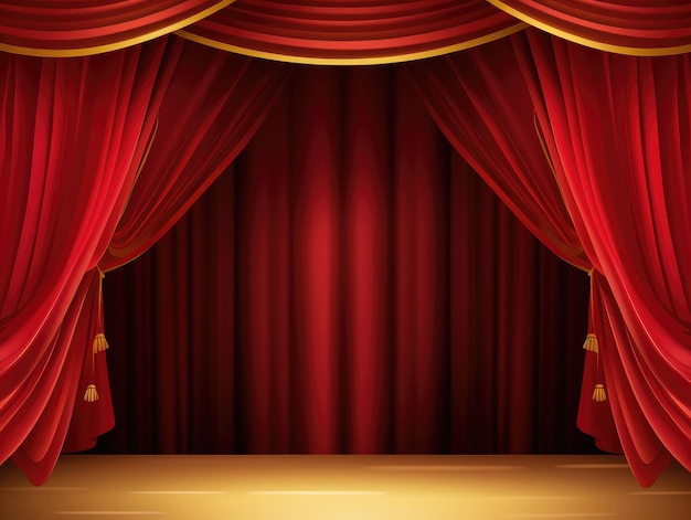 Prix du rideau rouge d'or sur scène
