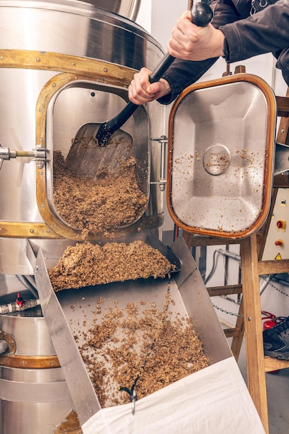 Processus de brassage du grain d'orge