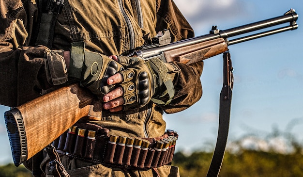 Processus de chasse pendant la saison de chasse