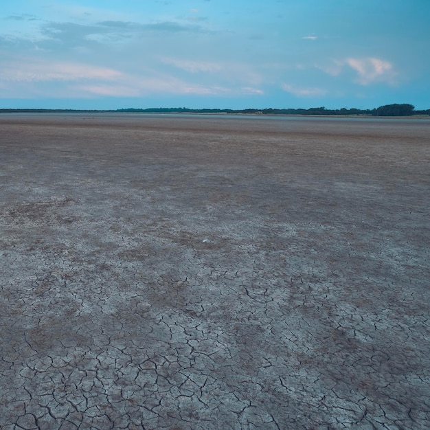 Processus de désertification de la terre fissurée Province de La Pampa Patagonie Argentine