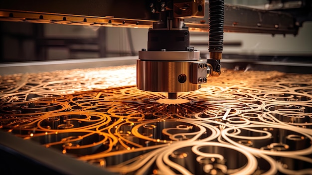 Processus de production de coupe au laser du métal IA générative