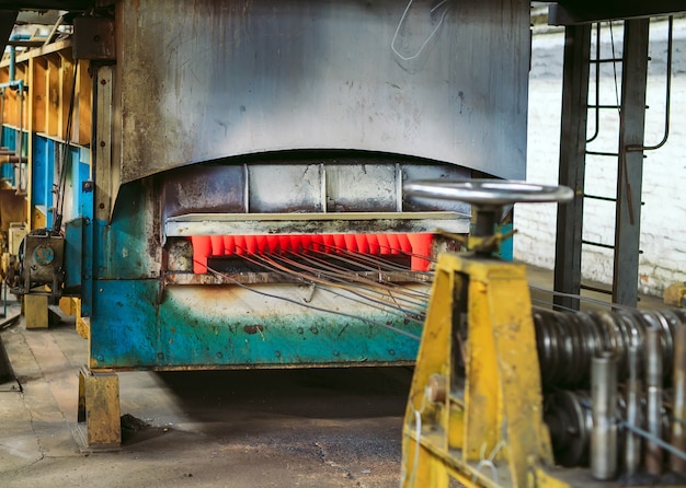 Production de fil laminé à l'usine métallurgique