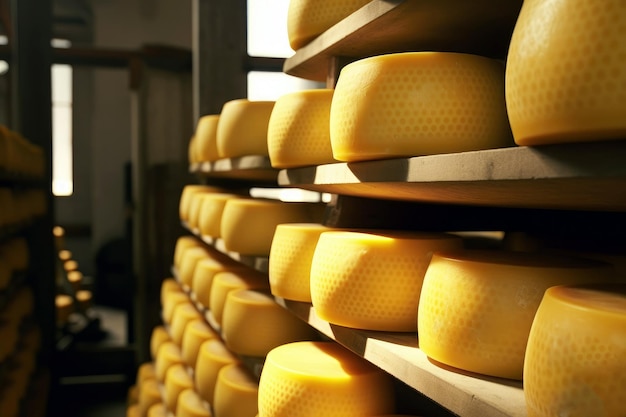 Production de fromage et maturation en cave