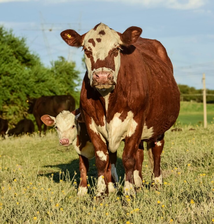Photo production de viande argentine dans la campagne de la pampa province de la pampa argentine