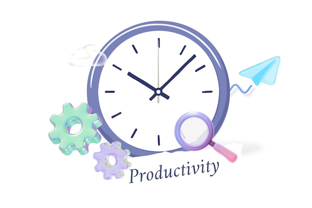 Productivité png collage remix fond transparent