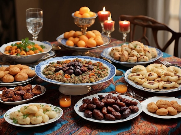 Photo produit alimentaire arabe du ramadan