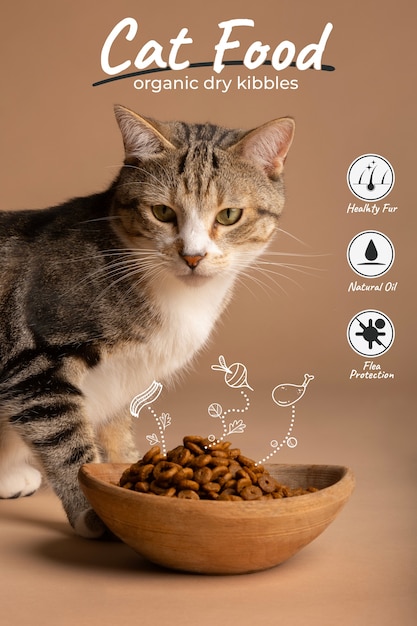 Photo produit d'alimentation pour chats