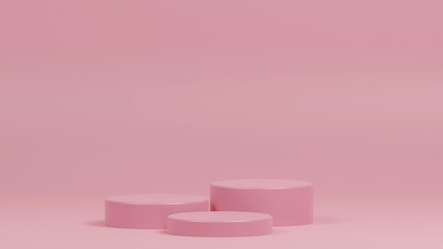 Produit d'illustration vectorielle rendu podium 3d maquette