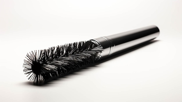 Produit de maquillage mascara isolé sur blanc