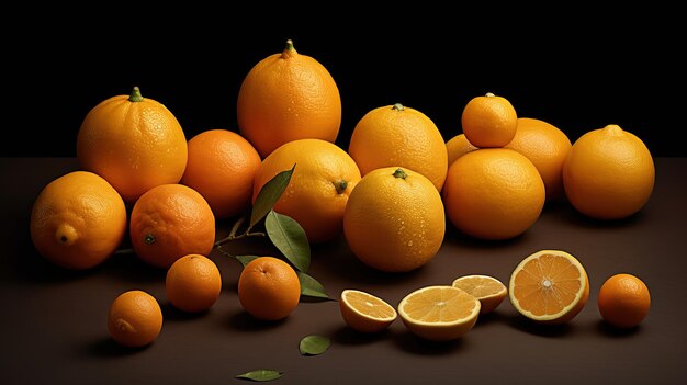 Produits frais à l'orange CollectionGenerative AI