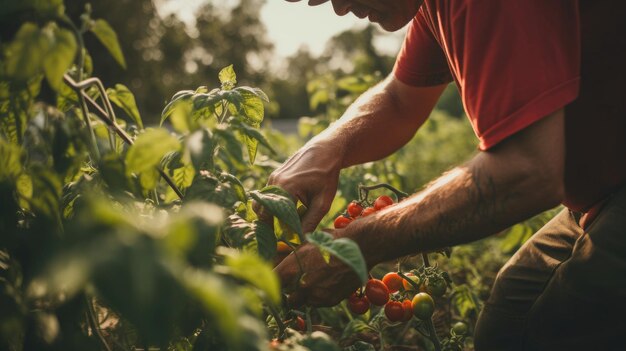 Produits frais pour le jardin communautaire caritatif