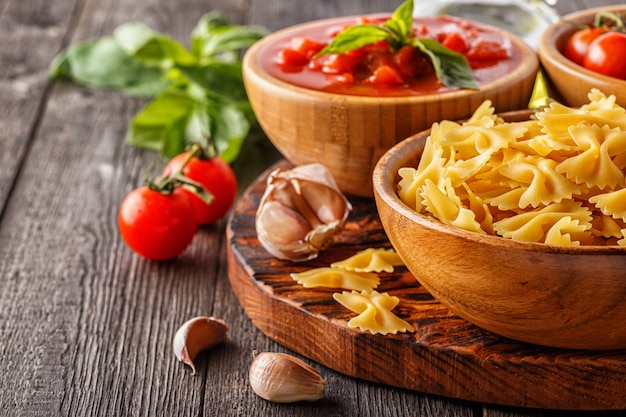 Produits pour la cuisine italienne