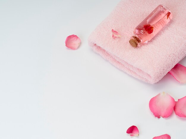 Produits de spa à l'huile essentielle de rose