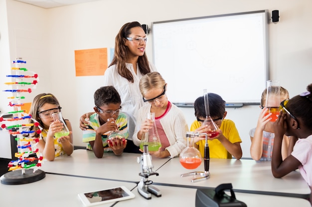 Professeur, avoir, science, leçon