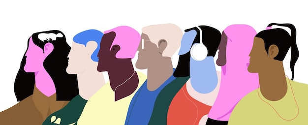 Profils de groupes de personnes divers
