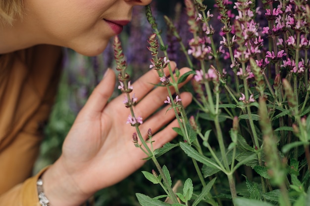 Profitez des arômes de fleurs. La vie en ville. Aromathérapie. Fleuriste. La beauté est dans la nature. Herbes medicinales. Profitez de la vie. Mode de vie.