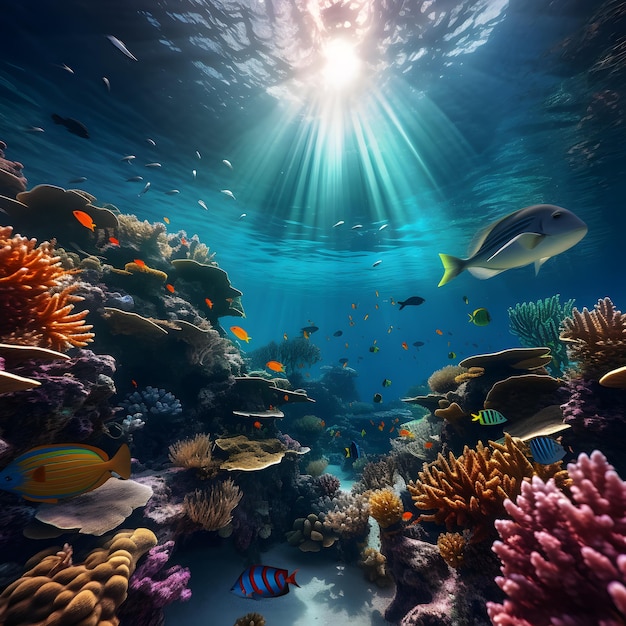 Des profondeurs enchanteuses Explorant un pays des merveilles sous-marin