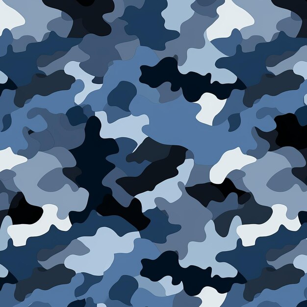 Des profondeurs ombragées Un motif répétitif de la marine noir clair bleu noir gris et camouflage