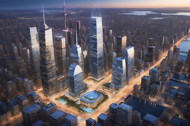 Un projet de ville intelligente à Toronto visant à l'environnement urbain utilise la technologie des données cityscape