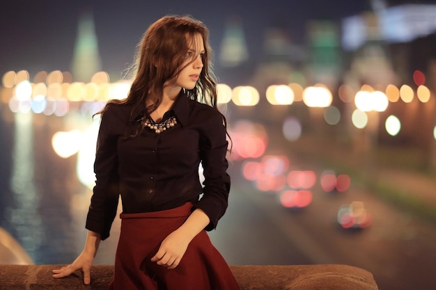 promenade nocturne entre filles autour de Moscou